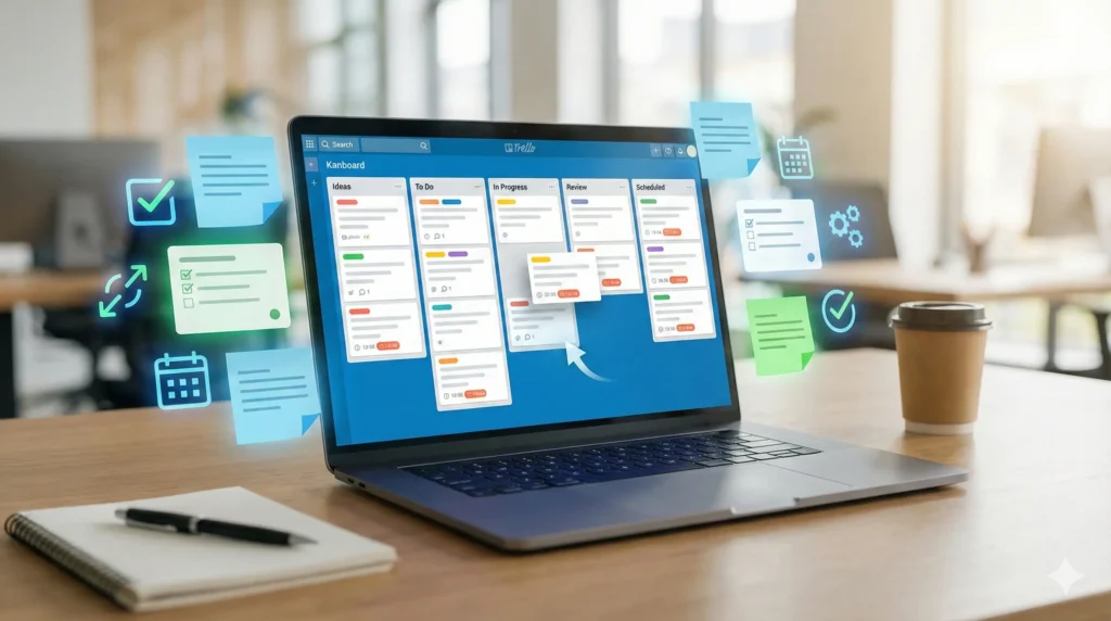 Trello dashboard for task management and content planning – 10 Digital Marketing Tools in 2025